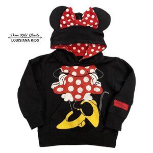 Disney Parks XXS (4) Minnie Mouse Ears Hoodie Sweatshirt